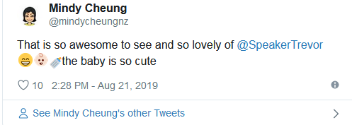 前有总理“带娃开会”,新西兰议长现在边主持边给孩子喂奶(图6)